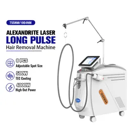 Máquina de remoção de pelos a laser alexandrite, 4000w, 755nm, 1064nm, nd yag, equipamento de remoção de pelos, alexway, pulso longo