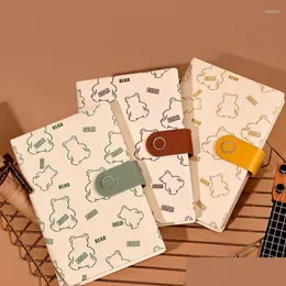 Notepads Wholesale Kawaii Diary B6 دفتر ملاحظات ومجلة Cute Bear Notepad Line Sketchbook Student Planner Planner Sketch Book أو DHKG8