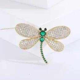 Rhinestone Large Dragonfly Brooches For Women Vintage Coat Brooch Pin Insect Jewelry Gift