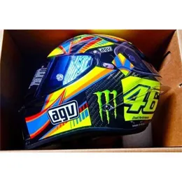 AA Designer Helmet AGV Motorcycle Helmet Double Lens Uncovered Mens And Womens Electric Pista Rossi Wintertest Double Face - Limited Edition WN-31XI