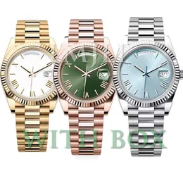 Mens Automatic Mechanical Watches For Men Designer Watch 41mm Large Dial Roma Watches 904l Rostfritt Steel Wristwatch