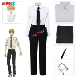 Chainsaw Man Denji Costume Cosplay Parrucca Pubblica Sicurezza Devil Hunter Uniforme Camicia Cravatta Pantaloni Abito Pochita Halloween per uomo cosplay