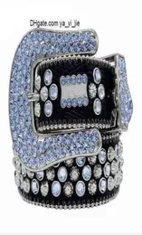 Bb Riem 2022 Designer Simon Riemen voor Mannen Vrouwen Glanzende diamanten riem wit cintura uomo boosluxurygoods 1030 151792323