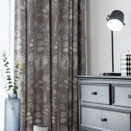 Curtain Custom Nordic Curtains Modern American Country For Living Room Bedroom Blackout Printing Polyester Fiber Tulle
