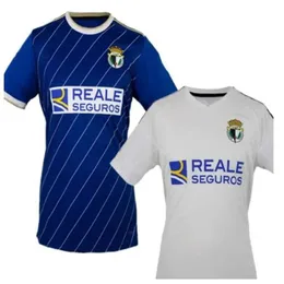 QQQ8 Burgos CF Camiseta Soccer Jerseys 2022 23 Home Away Third Local Visitante Equipacion Bermejo Mumo Football Shirts Kit Kids Futbol