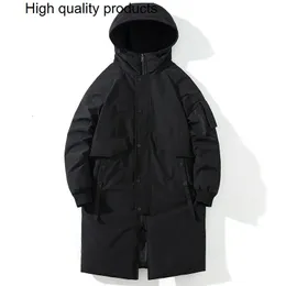 Parkas pour hommes manteau Long hiver coton veste rembourrée hommes à capuche surdimensionné homme vêtements d'extérieur mode lâche épais manteaux chauds 231101