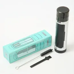 Tobacco hand grinder multi use double tube herb grinder cigarette fragments grider