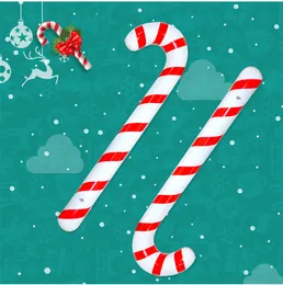 Neue aufblasbare Weihnachtsstangen, klassische, leichte Hängedekoration, Lutscher-Ballon, Weihnachtsfeier-Luftballons, Ornamente, Verzierung, Geschenk, 88 cm/35 Zoll FY5855 1102