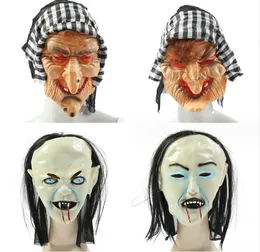Party Masks Halloween Horror Witch Mask Scary Black Shawl Sile Cosplay Diabeł Drop dostawa domowy ogród świąteczne zapasy dhgu