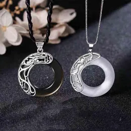 Funzionari del cielo Benedizione Coppia Collane Collana con ciondolo al chiaro di luna per gli amanti Amicizia Gioielli Regalo di San Valentino Coll2845