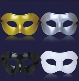 Desconto 20 pçs men039s máscara de máscaras fantasia vestido máscaras venezianas máscaras de plástico meia máscara facial opcional multicolorido 6146952