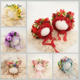 CAPS HATS Född/3-4 månaders PO Shooting Handmade Floral Hat Studio Pography Shoot for Kids 231101