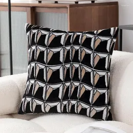 Pillow Design Luxury Flocked Velvet Cover 45x45cm Decorative Thick High Quality For Livingroom Sofa Case