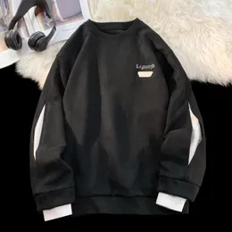 Herrtröjor noestamal mocka tröjor tröjor man förlorar stor storlek koreansk mode slits ärm i streetwear harajuku hip hop sweatshirt