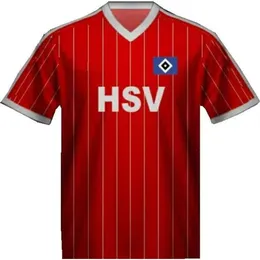 QQQ8 1982 1983 1984 Hamburger SV Retro Soccer Jersey 83 84 Horst Hrubesch Milewski Magath Rolff Vintage Classic Final Football Shirt