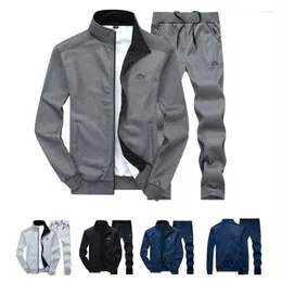 Men's Tracksuits Mens Tracksuit 2 Piece Casual Pants Jacket Sweatsuit Hip Hop Sweatshirt Outfits SetMen's317c