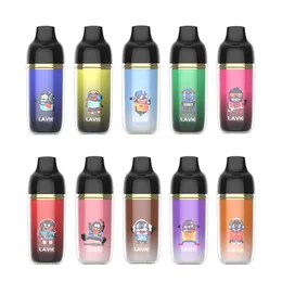 Original LAVIE MONSTER 6000 Puffs Einweg-E-Zigarette 600 mAh wiederaufladbarer Akku 9 Geschmacksrichtungen 2 % 5 % Kapazität Spule 15 ml OEM ODM VAPE