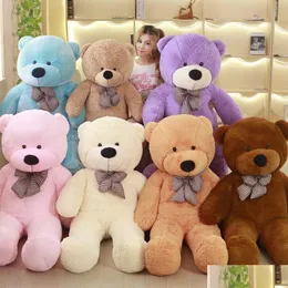 Stuffed & Plush Animals New Arrive 60-200Cm Nt Unstuffed Empty Plush Teddy Bear Skin Toy For Kids Friend Gift 7 Colors Drop Delivery T Dhyen