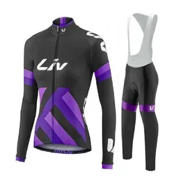 Jersey Cycling Sets Liv Jerseys Triathlon Team Women Women Long Sanda Ubranie mundur Mtb Ropa Ciclismo 231102