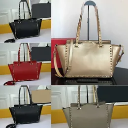 Bolsa de luxo VLT designer Tote Rivet mulheres Saco de compras portátil de alta capacidade nas axilas bolsa de ombro high end contato atendimento ao cliente 231015