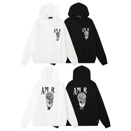 New fashion light luxury Am crystal ball print high quality loose casual wool hoodie men and women hoodieS-XL