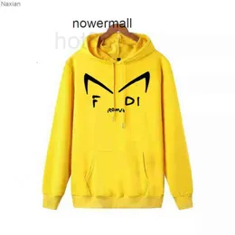 Saf Fendy FF Erkek Hoodies Sweatshirts Tasarımcı Lüks Klasik Hoodie Sweater Sonbahar Pamuk Erkek ve Kadınlar Küçük Canavar Göz Mektubu Basılı Palto Kapşonlu G 2KEP