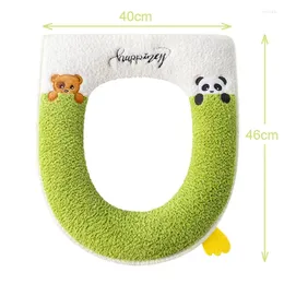 Coprisedili per WC Copricuscino allargato con guanti di sollevamento Anello in peluche universale per tutte le stagioni