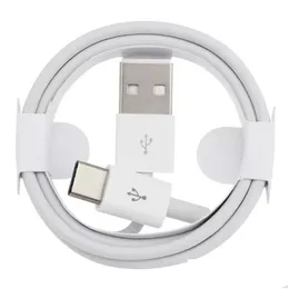 Kable telefonu komórkowego Wysoka prędkość USB-C 1M 3 stóp S Szybkie ładowanie typu C dla Galaxy S8 S9 S10 Uwaga 9 Telefony adaptera danych Upuść DH1OE