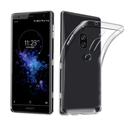 Custodie in silikonowe trasparente oryginał na sony Xperia xperia xz2 premium h8166 H8116 Custodia Morbida w tpu da 5.8 "Cover Sottile e Trasparente Posteriore Fundas