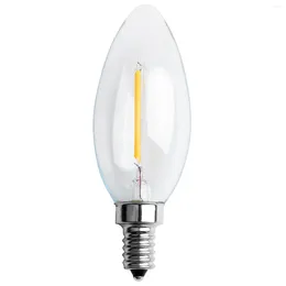 Dimmable E12 2W Cob Candle Flame Filament LED 전구 램프 10 3.5cm