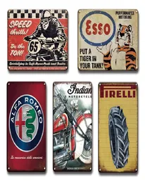 Shabby Chic Car Service Retro Metal Painting Plaque Tin Sign Vintage Garage Decor Plate Wall Car Truck Moto Brand crafts man cave1341554