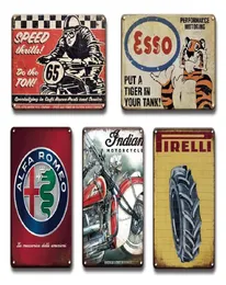 Shabby Chic Car Service Retro Metal målning Plack Tin Sign Vintage Garage Decor Plate Wall Car Truck Moto Märke Hantverk MAN CAVE1341554