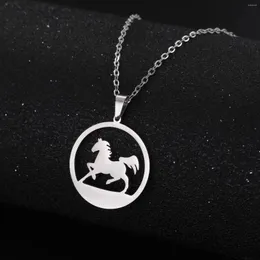 Pendant Necklaces Dreamtimes Racing Necklace Women's Men's Jewelry Stainless Steel Animal Friend Gift Pack