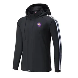 Orlando City SC Men's jackets warm leisure jackets in autumn and winter outdoor sports hooded casual sports shirts men and women Full zipper jackets