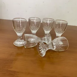 6pcs/set Crystal Wine Glasses Brandy Snifters Creative Spirits Wine Mini Cup Party Drinking Charming Shot glass
