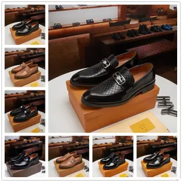 Q1 New Men Luxury Designer Dress Shoes Italian Men Brogue Wedding Lace Up Leather Formal Party Oxfords Pointed Toe Shoe 11
