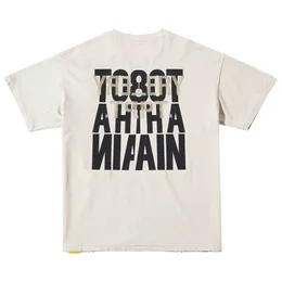 23SS New Limited Classic Men's Tシャツヒップホップ洗浄ロボットブレインティーレター印刷夏の短袖のベアーブルハイストリートTEE TJAMMTX120