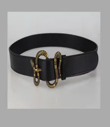 Hot Selling New Mens Womens Snake Blk Belt äkta läderföretag Bälten Pure Color Belt Snake Mönster Buckle Belt för gåva 5Z7Q7223412