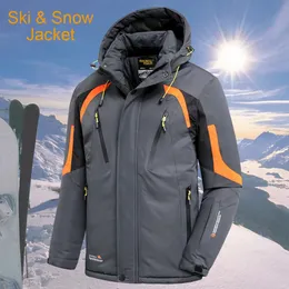 Mens Down Parkas Men Winter Outdoor Jet Ski Snow Warm Parkas Jacket Coat Men Outwear Brand Casual Hat Waterproof Thick Fleece Parka Men 231102