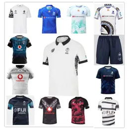 Qqq8 2324 2024 Fiji Drua Airways Jerseys Novo adulto Home Away 21 22 Flying Fijians Rugby Jersey Camisa Kit Maillot Camiseta Maglia Tops