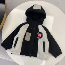 Cappotto per bambini con cappuccio vestiti per bambini giacca firmata per bambini felpe con cappuccio ragazzi ragazze giacche di marca di lusso Nuovo stile Con lettera Comodo caldo 100% cotone