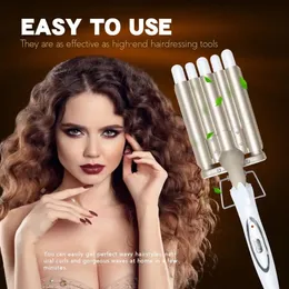 Curling Irons 5 Tubes Hair Iron Ceramic Triple Barrel Professional Curler Wave Waver Styling Tools Styler Wand 231101