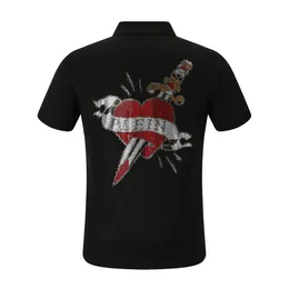 Pleinxplein 디자인 남성 티셔츠 여름 레저 폴로 셔츠 플레인 티셔츠 옷깃 슬림 단순한 짧은 슬리브 패션 9007 컬러