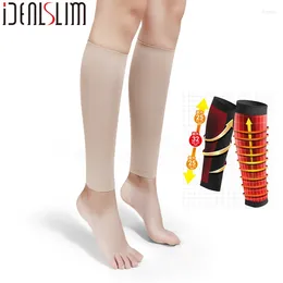 IDEALSLIM 2 Paar Wadenstützen Herren Kompressionsstrümpfe Kniestrümpfe Ärmeldruck Damen Socken