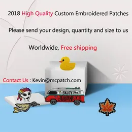 Custom Embroidery Patches Rubber Woven Sewing Notions Personalized Design High Quality Iron On For Clothing Any Size Any Logo Bran177P