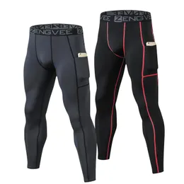 Calças masculinas 2 pacote de compressão collants correndo leggings legal camada base de secagem rápida esporte treino jogging 231101