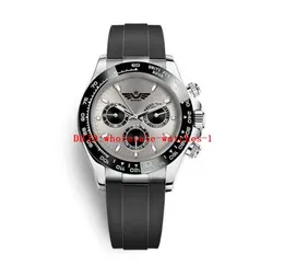 20 estilo 40mm Men Watch 116500 116519 116519ln-0024 Sports Watches 2813 MOVIMENTO AUTOMÁTICO RESPENHA PRATA CINZENA PANDA PANDA PANDA DE LUZE LUSTE ATRADA