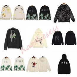 Top Quility Designer of Luxury Hoodie Brand Palms Angels Angel Hoody PA Kläder Spray Letter Långärmning Spring Summer Tide Män och kvinnor Tee 100% Bomull 1: 1 Y6