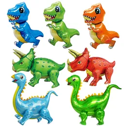 Nowy Rok 3D dinozaur balony zielone stojące Dragon Decoration