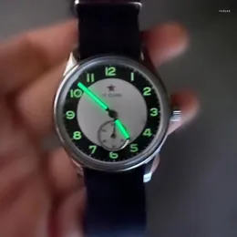 Relógios de pulso Gull Tron Homens Relógio Automático Relógios de Luxo Ultrafinos Mecânicos Retro Relógio de Pulso Luminoso Bolha Espelho ST1701